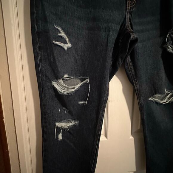 Old Navy High-Waisted Button-Fly Slouchy Straight Plus Size Non Stretch Jeans 18 - Picture 3 of 6